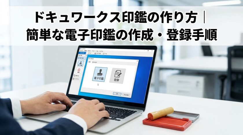 ドキュワークス印鑑の作り方｜簡単な電子印鑑の作成・登録手順