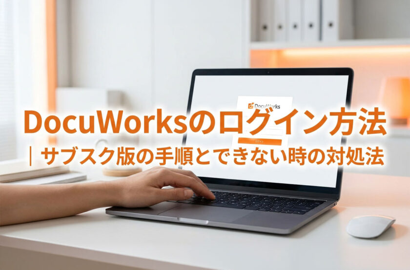 DocuWorksのログイン方法|サブスク版の手順とできない時の対処法