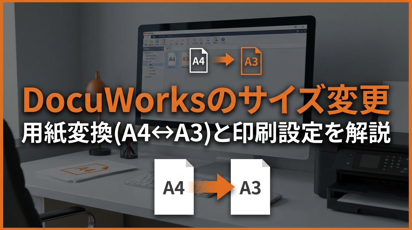DocuWorksのサイズ変更｜用紙変換(A4↔A3)と印刷設定を解説 | DWアカデミー