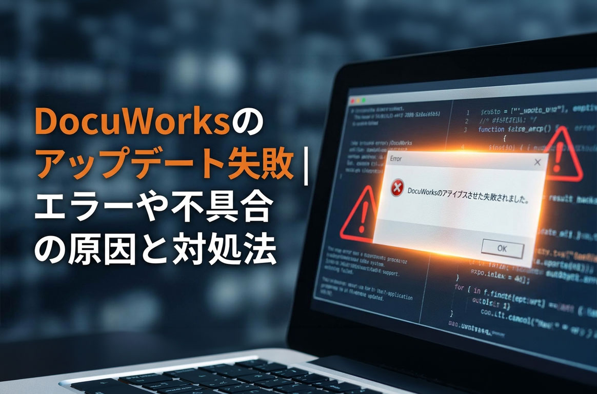 DocuWorksのアップデート失敗｜エラーや不具合の原因と対処法 | DW