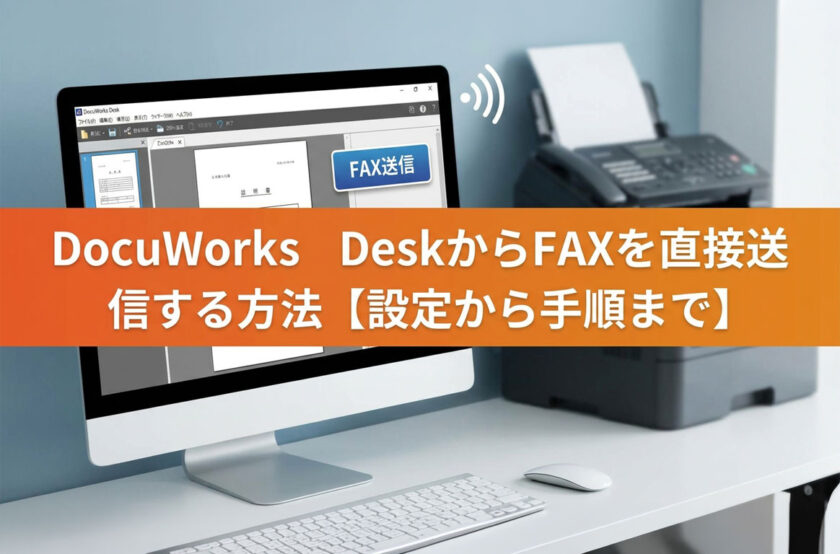 DocuWorks DeskからFAXを直接送信する方法【設定から手順まで】