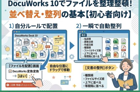 【DocuWorks 10】ファイルを並べ替えて整理する方法！便利な整列機能も解説