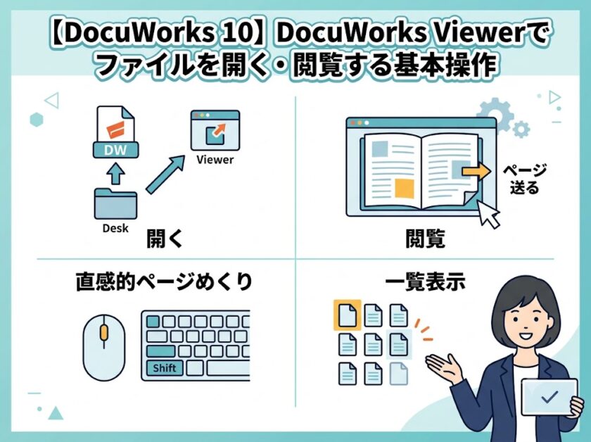 【DocuWorks 10】DocuWorks Viewerでファイルを開く・閲覧する基本操作