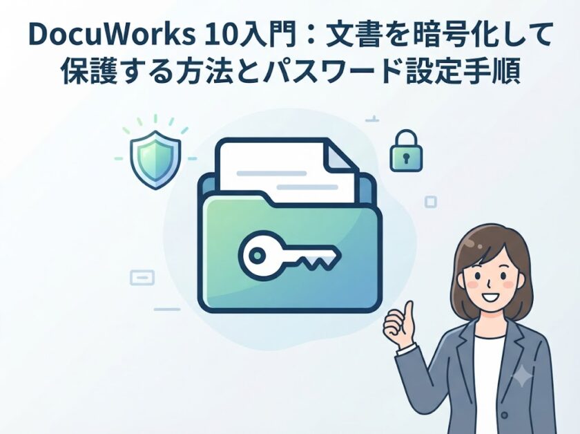 DocuWorks 10入門：文書を暗号化して保護する方法とパスワード設定手順